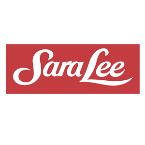 Sara Lee logo in red with white cursive lettering against a clean white background, reflecting consumer goods planning brands across the demand chain.