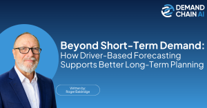 Roger Baldridge introduces driver-based forecasting for better long-term planning beyond short-term demand in CPG companies.